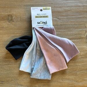 Scunci Hair Headwraps - Black, White, Gray, Pink, Purple